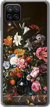Geschikt voor Samsung Galaxy A12 hoesje - Vaas met bloemen - Jan Davidsz de Heem - Kunst - Siliconen Telefoonhoesje