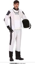 Guirca - Science Fiction & Space Kostuum - Astronaut Als Een Raket Naar De Maan - Man - wit / beige - Maat 52-54 - Carnavalskleding - Verkleedkleding