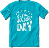 Pride Day | Pride T-Shirt | Grappig LHBTIQ+ / LGBTQ / Gay / Homo / Lesbi Cadeau Shirt | Dames - Heren - Unisex | Tshirt Kleding Kado | - Blauw - L