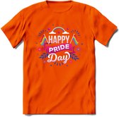 Pride Day | Pride T-Shirt | Grappig LHBTIQ+ / LGBTQ / Gay / Homo / Lesbi Cadeau Shirt | Dames - Heren - Unisex | Tshirt Kleding Kado | - Oranje - S