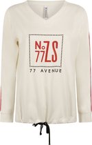 Zoso 221 Motion Sweater With Artwork Off White/Red - M