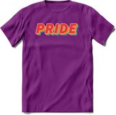 Pride T-Shirt | Grappig LHBTIQ+ / LGBTQ / Gay / Homo / Lesbi Cadeau Shirt | Dames - Heren - Unisex | Tshirt Kleding Kado | - Paars - L