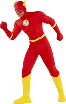 FUNIDELIA Flash Kostuum voor Mannen - Superhelden Kostuum- Maat: XS - Rood