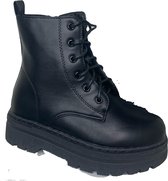 ByFame 55-274L  meisjes laarzen - boots - zwart  maat 33