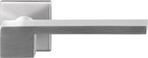 GPF3110.02 Rapa deurkruk op vierkante rozet RVS, 50x50x8mm