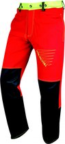 Francital Prior move 4 way stretch kettingzaagbroek klasse 1 - rood/geel - Maat: L - Rood Geel