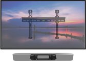 Cavus Vaste Tv Muurbeugel & ophangbeugel geschikt voor Sonos Beam Soundbar Zwart & 37 - 70 Inch Televisies t/m 55 Kg - XL