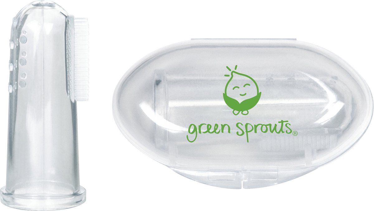 Green Sprouts - Siliconen Eerste Baby Tandenborstel