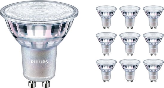 Voordeelpak 10x Philips LEDspot MV Value GU10 3.7W 940 36D (MASTER) | Beste Kleurweergave - Koel Wit - Dimbaar - Vervangt 35W