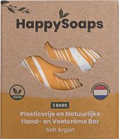 HappySoaps - Hand- En Voetcrème Bar Soft Argan - 40g