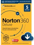 Norton 360 Deluxe 2022 5 apparaten 1 jaar 50gb clo
