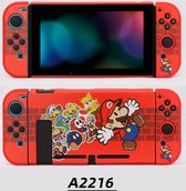 Nintendo Switch Case - Bescherm Hoesje Switch - Nintendo Switch Controller Accessoires 2021 - Met Mario Story Thema - Top Cadeau - Verjaardag- Kerst