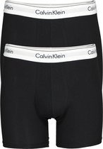 Calvin Klein Modern Cotton boxer brief (2-pack) - heren boxers lang - zwart -  Maat: M