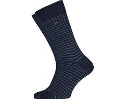 Tommy Hilfiger MEN SMALL STRIPE SOCK 2P Mannen Sokken Maat 47-49