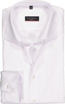 ETERNA modern fit overhemd - mouwlengte 7 - niet doorschijnend twill heren overhemd - wit - Strijkvrij - Boordmaat: 45