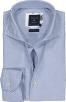 Profuomo Slim Fit  overhemd - lichtblauw Oxford soft - strijkvrij - Boordmaat: 41