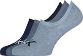 Calvin Klein herensokken Albert (3-pack) - onzichtbare sokken - drie tinten denim blauw -  Maat: 40-46