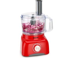 Swiss Pro+ | Krachtige SP800 Retro Foodprocessor - 1.2 Liter - 13 Delig | Inclusief accessoires | Imperial Red