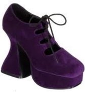 Demonia Witch-130 - US6 - Mt. 36 - Purple Suede Shoes