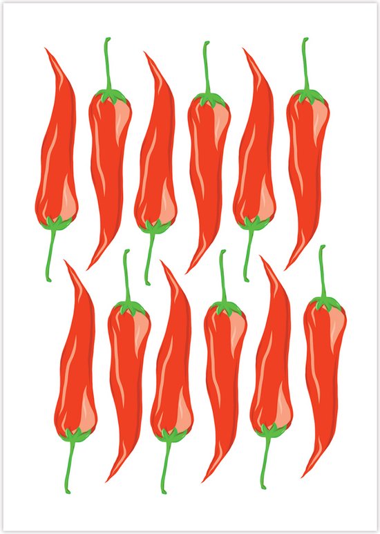 Chili Pepper Art Print - Poster - A4