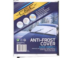 Anti-vorstdeken auto deken - Zilver - Kunststof - 145 / 180 x 70 cm - Vriezen - Auto - Vorst - Winter - Winterauto - Accessoires