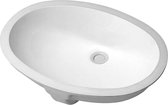 Duravit Santosa inbouwwastafel zonder kraanvlak + overloop 510 x 375 mm wit