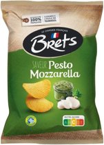 Bret’s Chips Pesto Mozarella 10 x 125gr - Voordeelverpakking