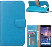 LuxeBass Hoesje geschikt voor Nokia 6.2 / 7.2 - Bookcase Turquoise - portemonnee hoesje - telefoonhoes - gsm hoes - telefoonhoesjes