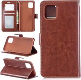 LuxeBass Hoesje geschikt voor iPhone 11 Pro - Bookcase Bruin - portemonnee hoesje - telefoonhoes - gsm hoes - telefoonhoesjes