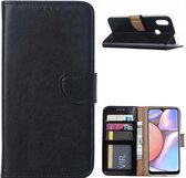 LuxeBass Hoesje geschikt voor Samsung Galaxy A10e (Lite) - Bookcase Zwart - portemonnee hoesje - telefoonhoes - gsm hoes - telefoonhoesjes