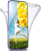 LuxeBass Hoesje geschikt voor Samsung Galaxy S20 - Dubbelzijdig Siliconen hoesje - 2 in 1 (360 graden)