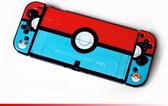 Nintendo Switch OLED Case - Bescherm Hoesje Switch OLED - Nintendo Switch OLED Controller Accessoires 2021 - Met Blauwrode elfenbal Thema - Top Cadeau - Verjaardag- Kerst