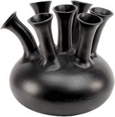 Vase Corne Colmore - Vase Tulipe - Zwart - Ø40 x H38 cm