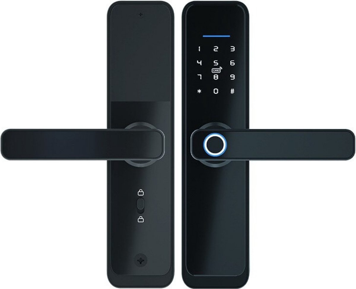 Elektronisch deurslot, Smart Home Ingangsdeur Elektronisch Lock Code,Smart Cilinder Lock met Emergency Interface Elektronisch deurslot, Smart Home Ingangsdeur Elektronisch Lock Code,Smart Cilinder Lock met Emergency Interface