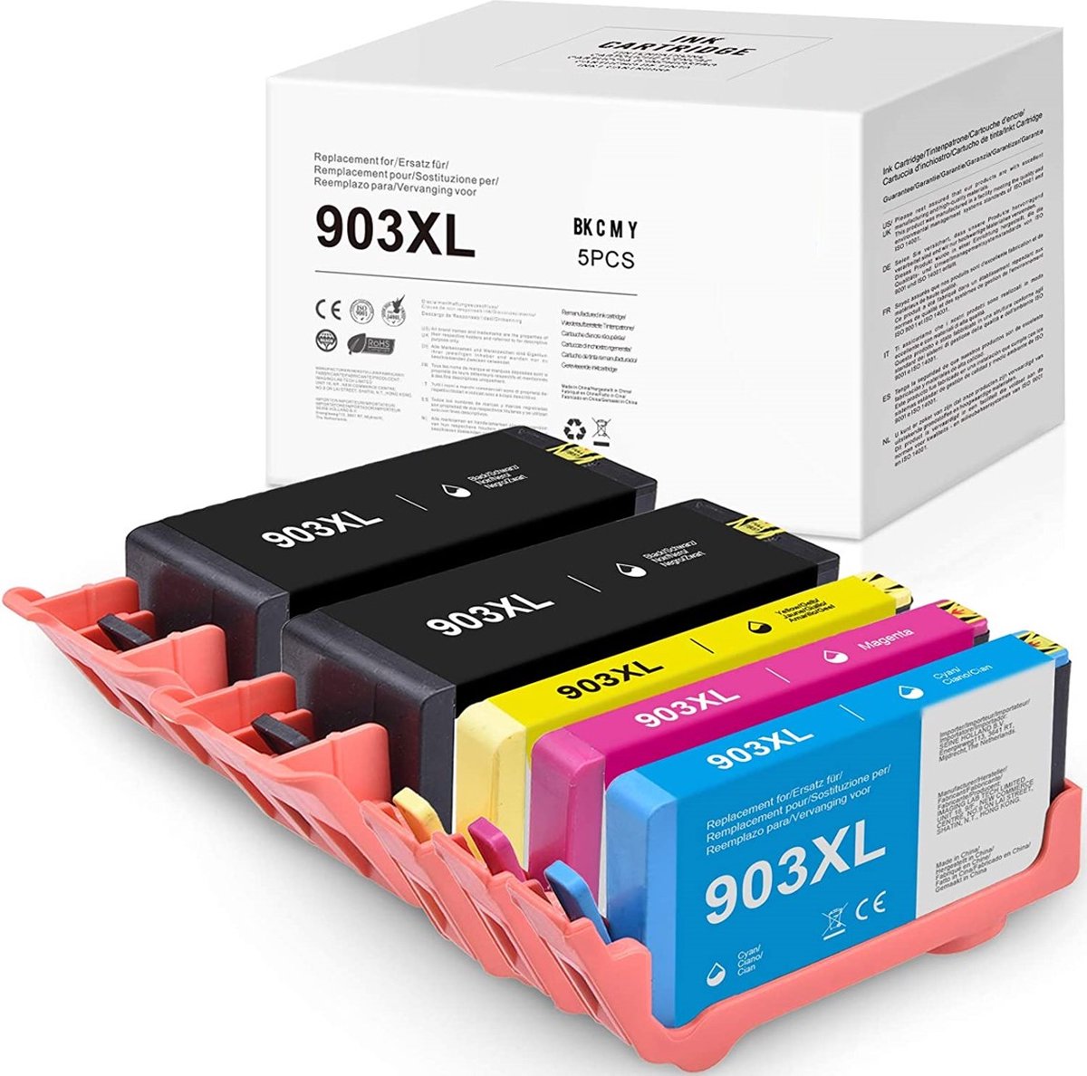 G&G Huismerk Inktcartridge geschikt voor HP 903 903XL Multipack -5 stuck(s)- Hoge Capaciteit