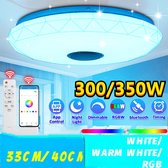 TBG™ LED Plafondverlichting - RGB Home verlichting - APP Bluetooth Muziek Afstandsbediening Licht - Slimme Plafondlamp - 33cm - 300W