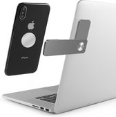 Telefoon houder voor laptop en monitor - Smartphone Laptop Bevestiging - Aluminium - Magnetisch - Space Gray