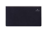 Castelli agenda H44 2022 - ongeveer A6 formaat zakagenda - ringband - liggend - 14 maanden - week op 2 bladzijdes - Parma Top - glad kunstleer - rood bruin