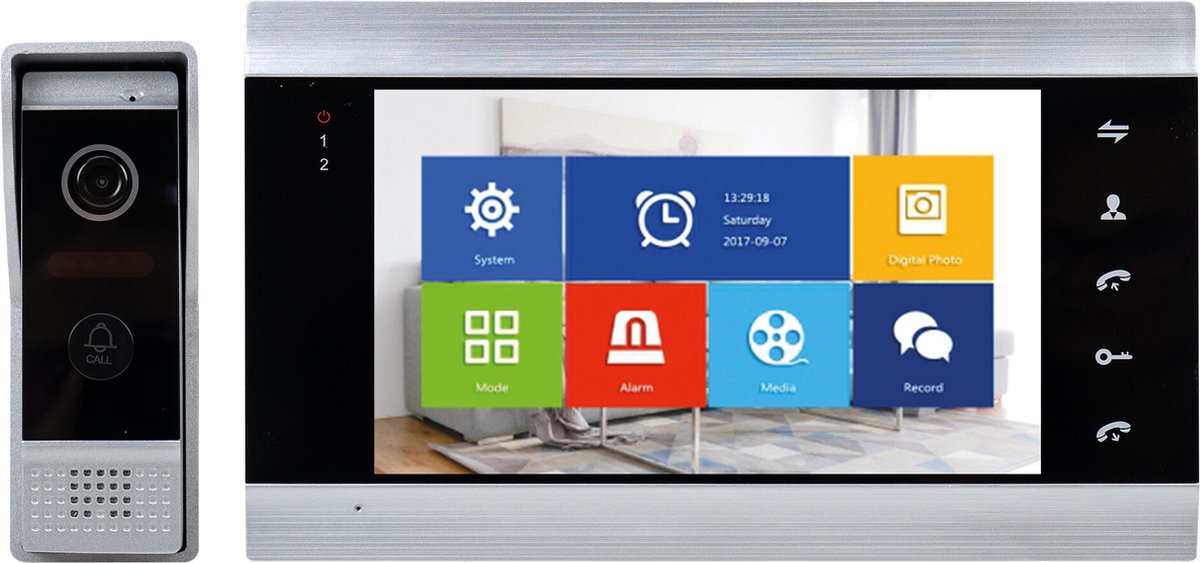 PNI PT720MW Video Deurbel Parlofoon Kit met Intercom Systeem - afbeelding 2