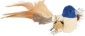 Trixie vogel met veren pluche 8 cm