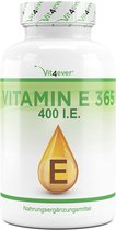 Vitamine E 400 I.E. - 365 Softgel Capsules - Premium: Natuurlijke Vitamine E uit Zonnebloemen - 12 Maanden Voorraad - Hoog Gedoseerd - Vit4ever