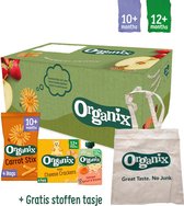 Organix Peuter Snack Box - Vanaf 10 maanden - Biologisch - 20 stuks - Baby Snacks en Knijpfruit - Babyvoeding