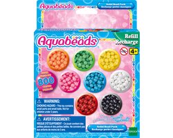 foto van Aquabeads 31517 navulling parelpakket - 800 parels in 8 kleuren