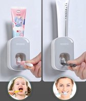 ECOCO | Automatische Ecoco Tandpasta Dispenser | Tandpasta dispenser | Toothpaste dispenser | Tandpasta | Tandpasta uitknijper | Toothpaste - grijs