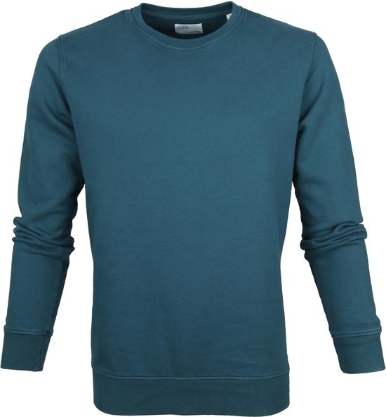 Colorful Standard - Sweater Ocean Groen - Heren - Maat XXL - Regular-fit