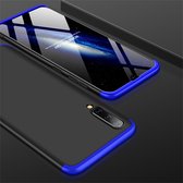 Mobigear Hoesje geschikt voor Samsung Galaxy A50 Telefoonhoesje Hardcase | Mobigear TriGuard Backcover | Galaxy A50 Case | Back Cover - Zwart / Blauw