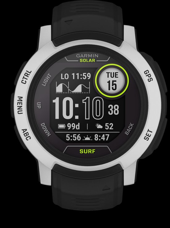 Garmin Instinct Solar Surf Edition 2,29 cm MIP 45 mm Noir