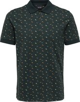 ONLY & SONS ONSMILAN REG DITSY AOP POLO CS  Heren Poloshirt - Maat L