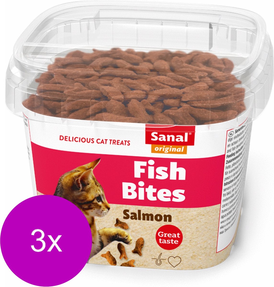 Sanal fish bite's cup - 3 ST à 75 GR