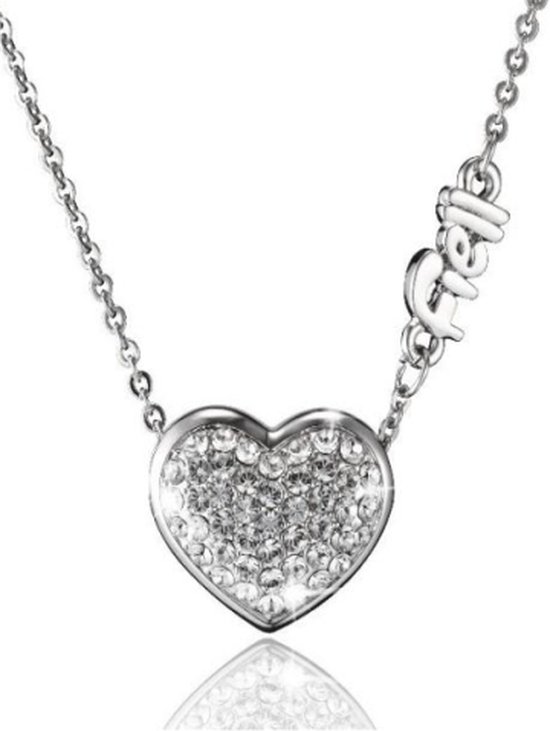 Collier avec coeur et éléments Swarovski - Collier femme - Cadeau Saint  Valentin -... | bol.com